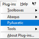 Installed plugin in the plugins menu.